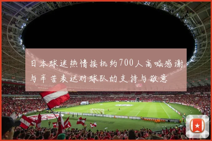 日本球迷热情接机约700人高喊感谢与辛苦表达对球队的支持与敬意